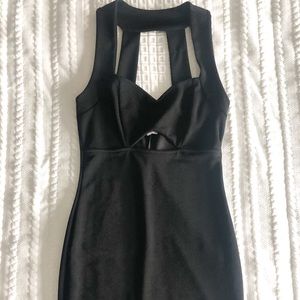 Strappy Black Bodycon Dress